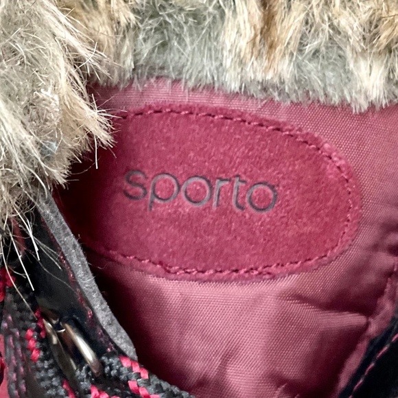 Sporto Natasha Waterproof Suede Leather Winter Duck Boots - Merlot - Size 8W - Picture 15 of 16